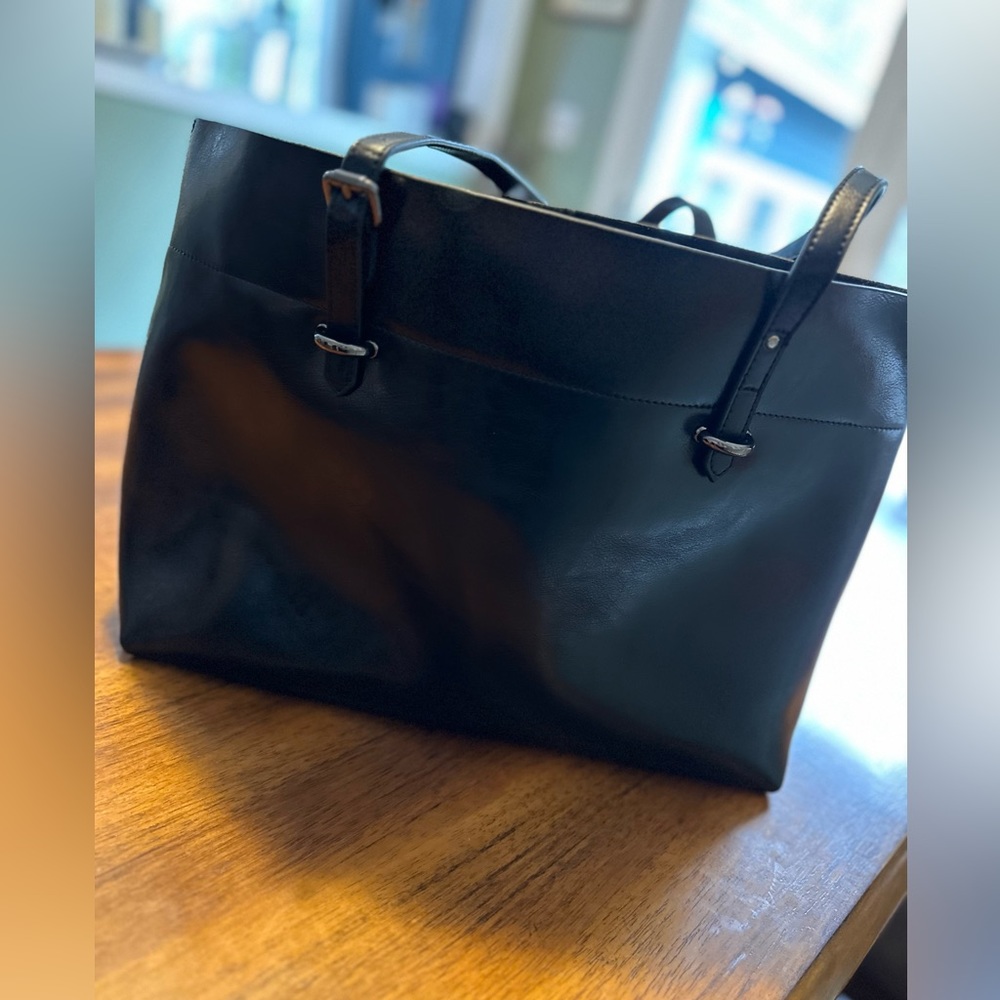 Black Patent Tote
